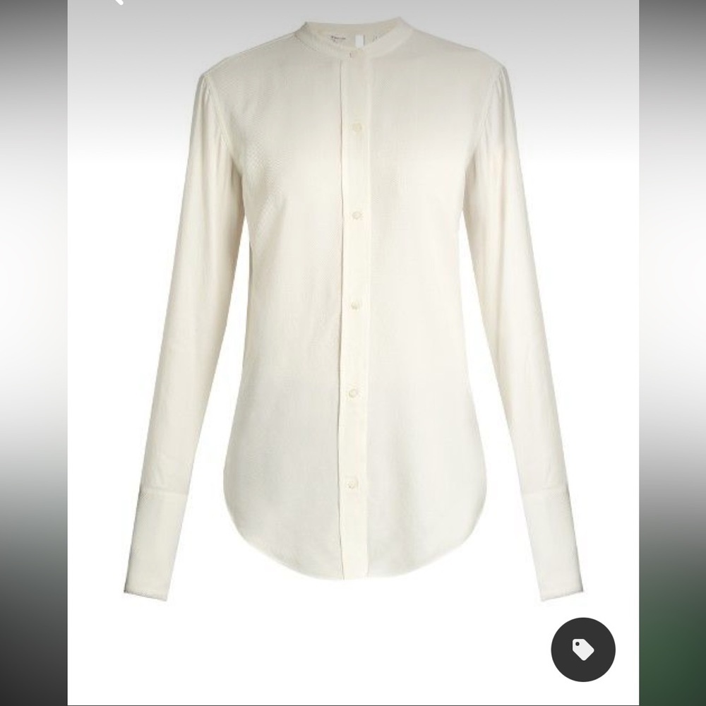HELMUT LANG The Shrunken Button Blouse